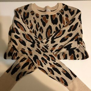 Cheetah print sweater !!